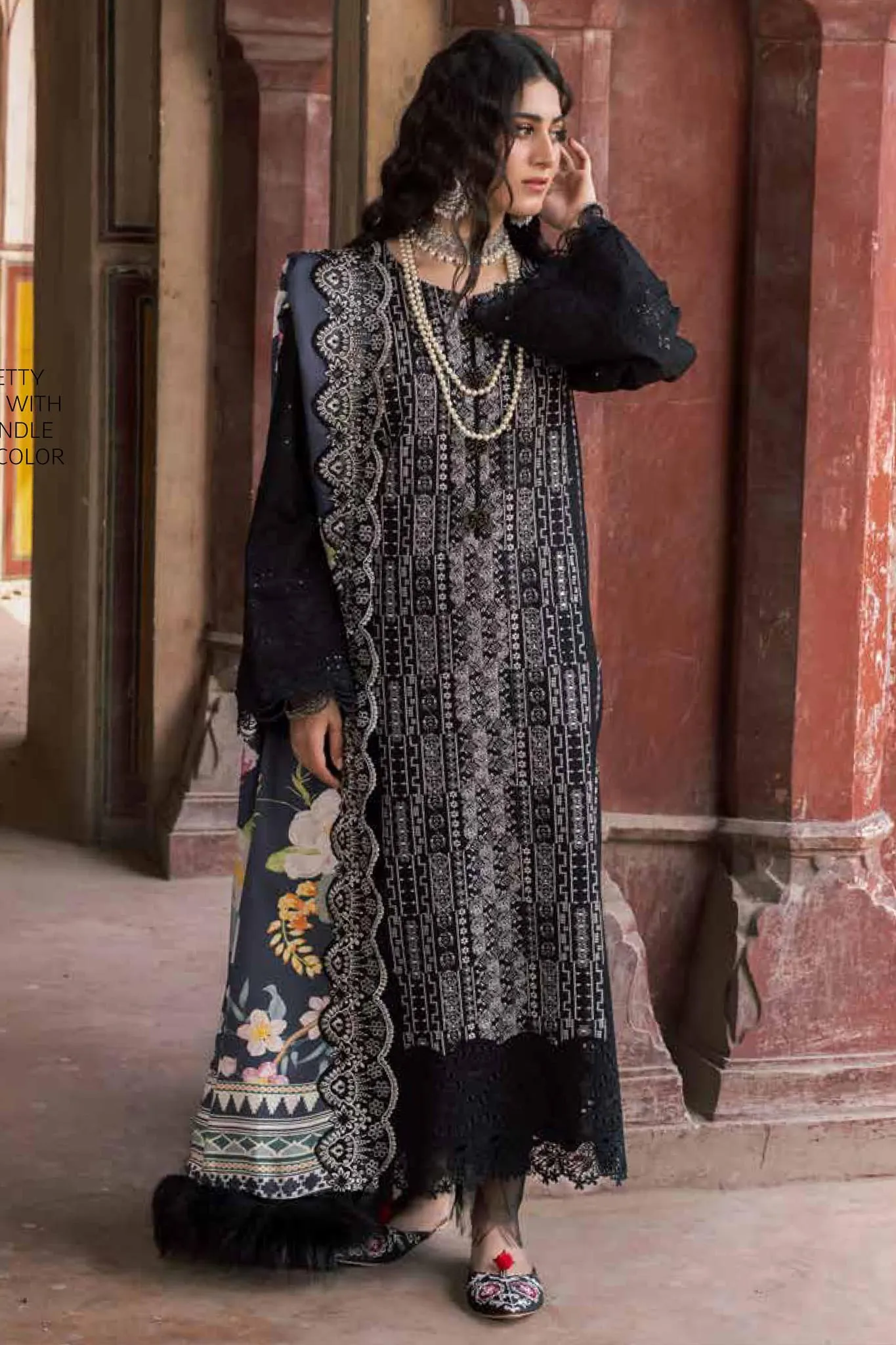 Maya by Nureh Unstitched 3 Piece Embroidered Khaddar Collection'2022-NW-73