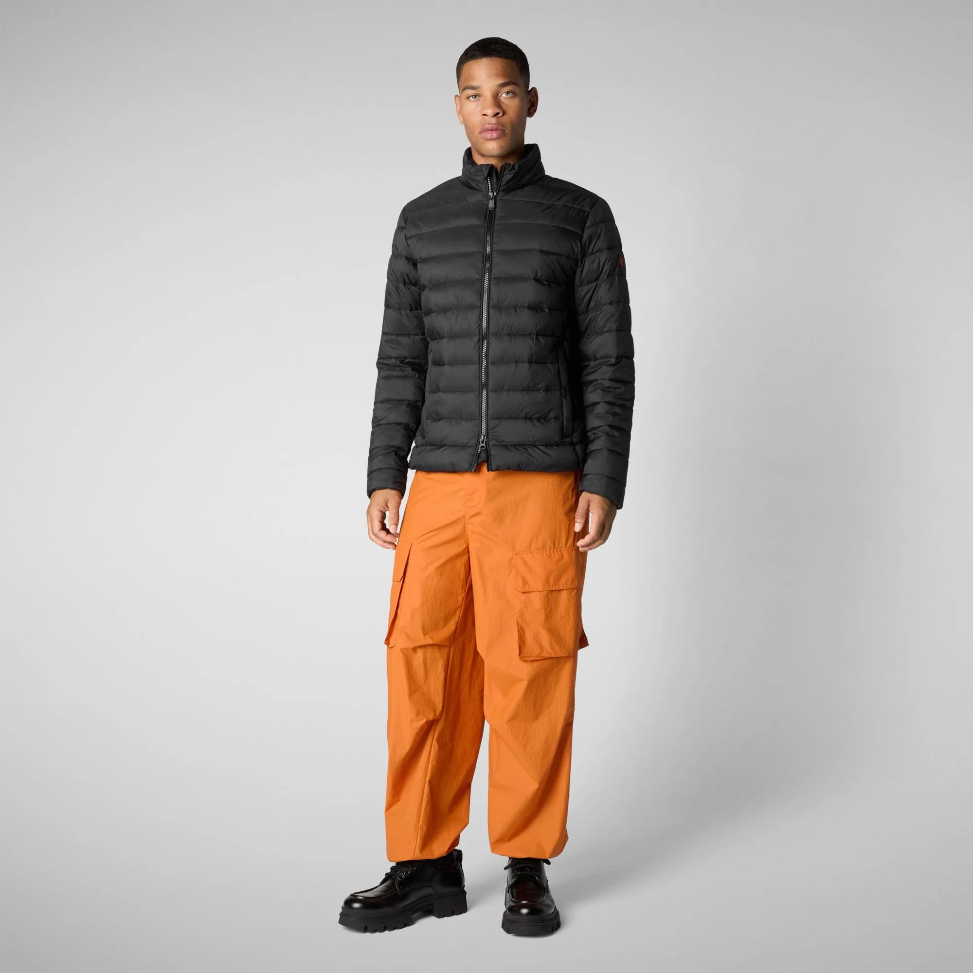 Men's  animal free Puffer jacket idris in black