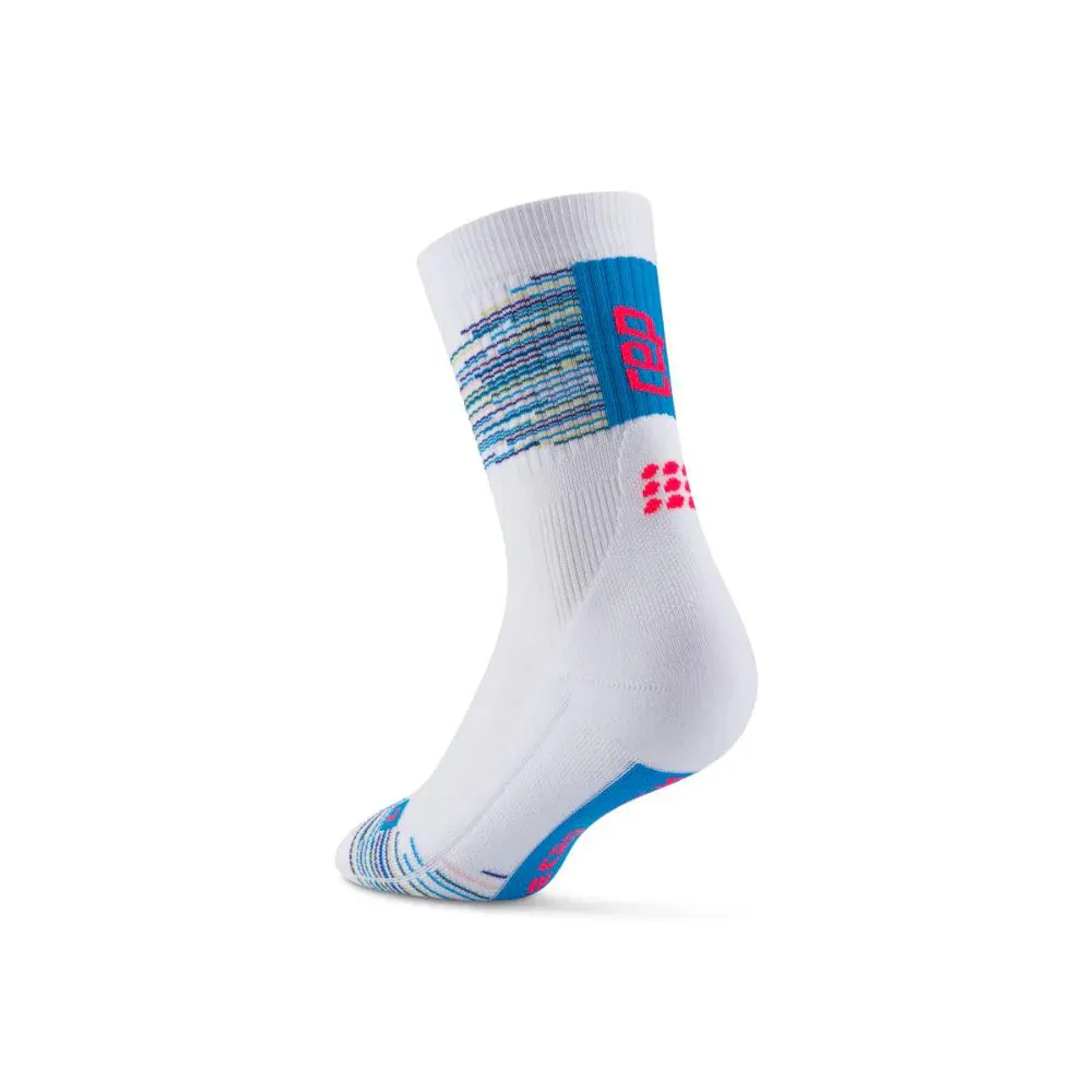 Mens CEP Mid Cut Socks Compression PARIS Vibe's 80's