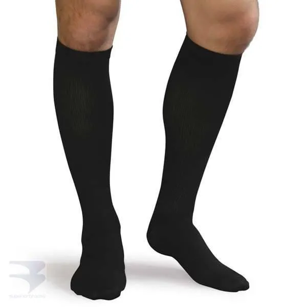 Men's Ribbed Dress Support Socks (20-30 mm Hg Compression)