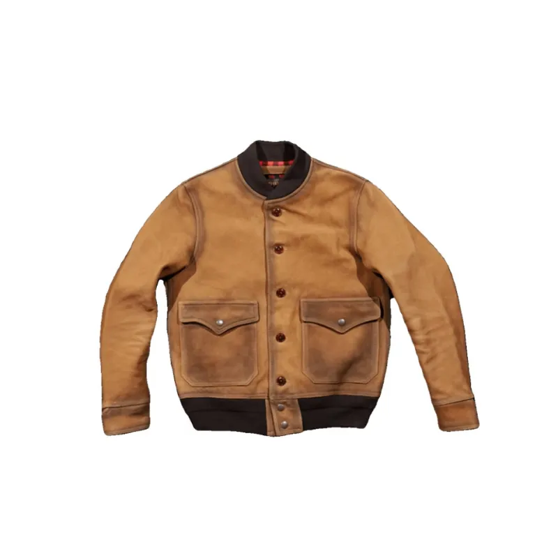 Men's Type A-1 Leather Bomber Jacket