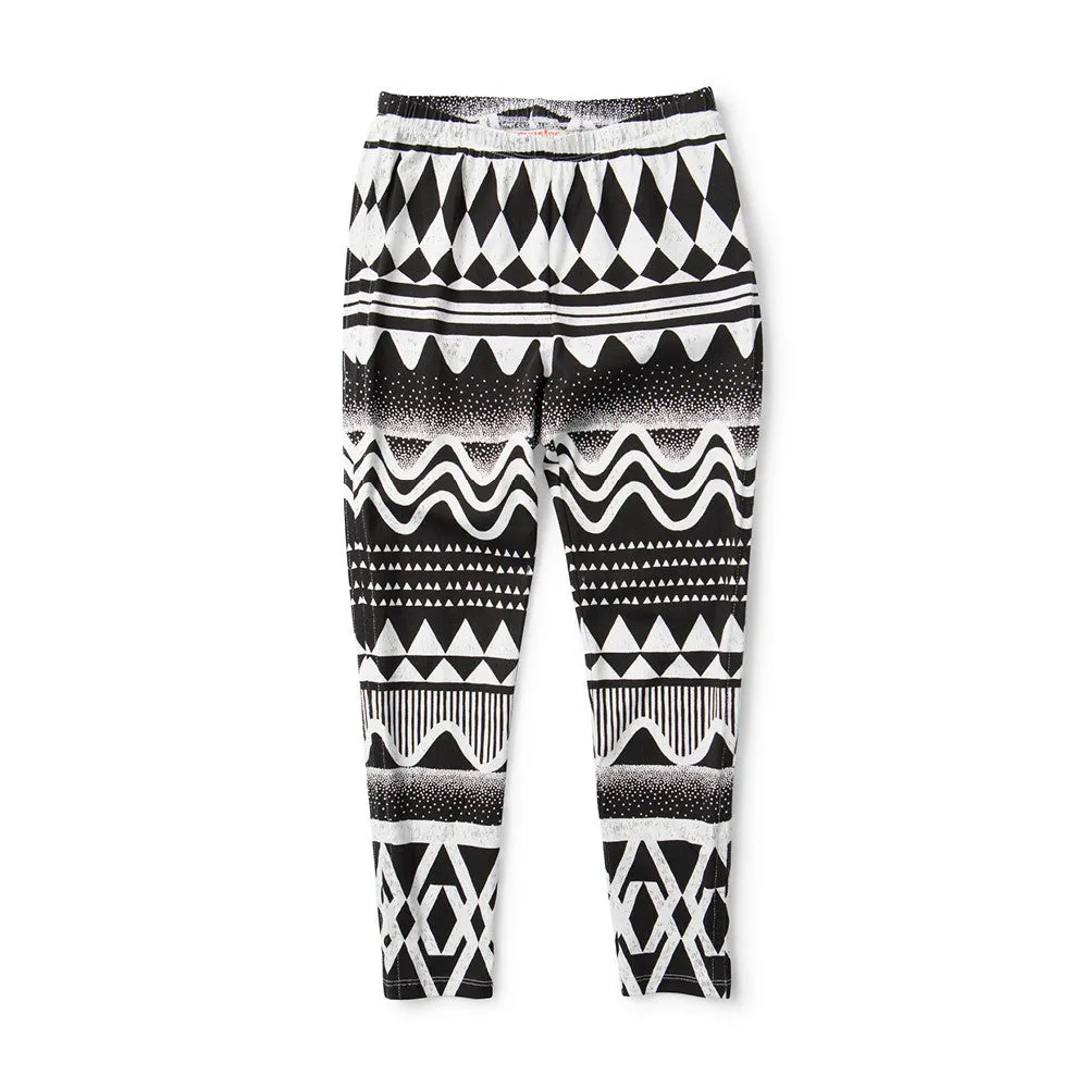 Missie Munster Black and White Boom Tick Legging