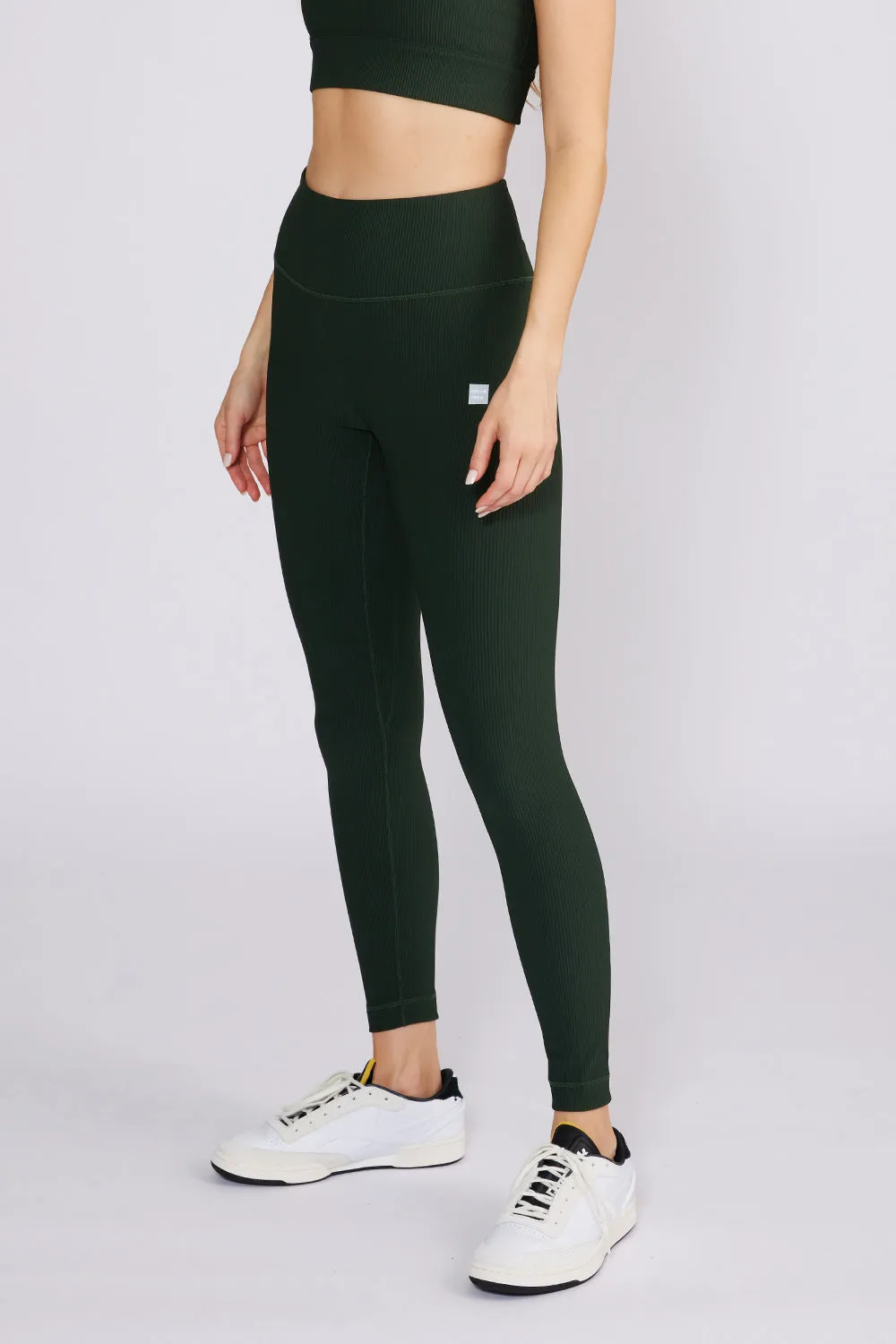 Nancy ribbed legging hunter green