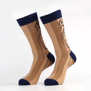 Navy Blue Pocket Watch Socks