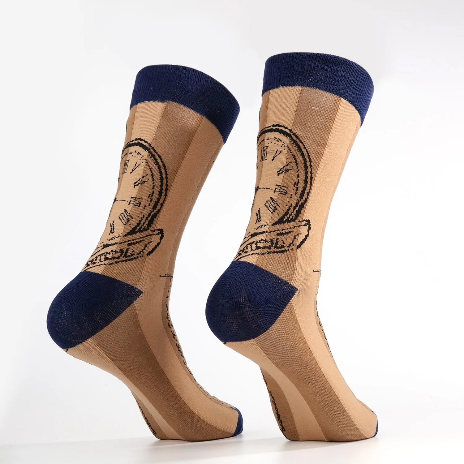 Navy Blue Pocket Watch Socks