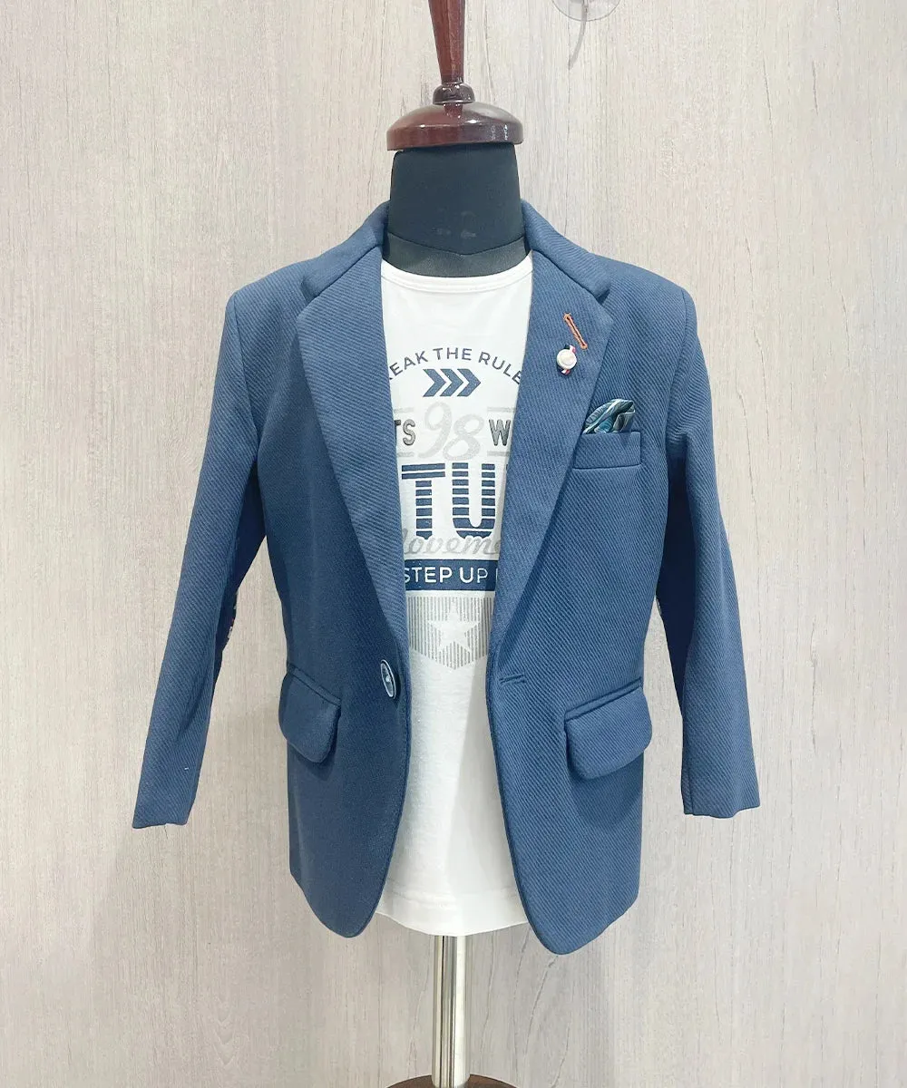 Navy Colored Blazer Set for Boys