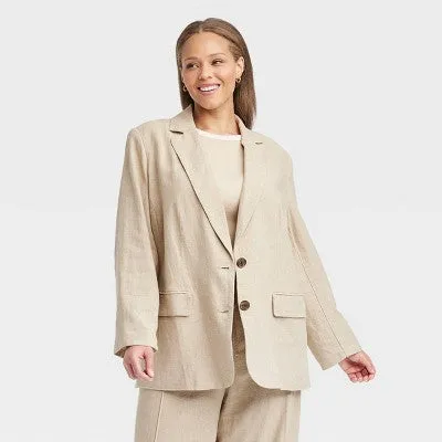 New - A New Day Women's Button Up Spring Blazer Jacket