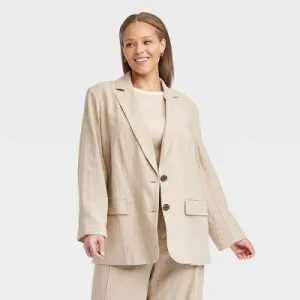 New - A New Day Women's Button Up Spring Blazer Jacket