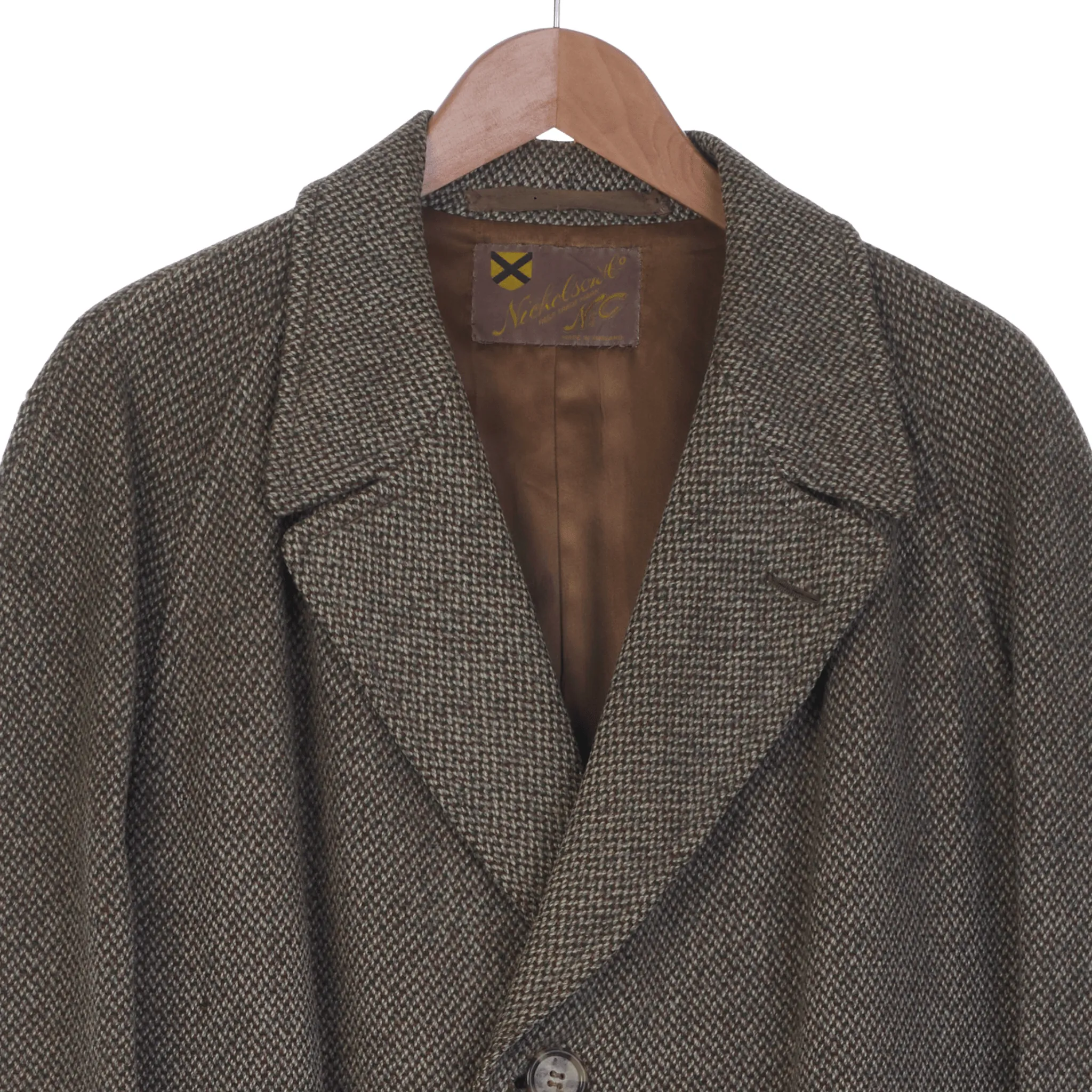 Nicholsons & Co Scotch Tweed Long Sleeved Gentlemans Coat UK Size XXXL.