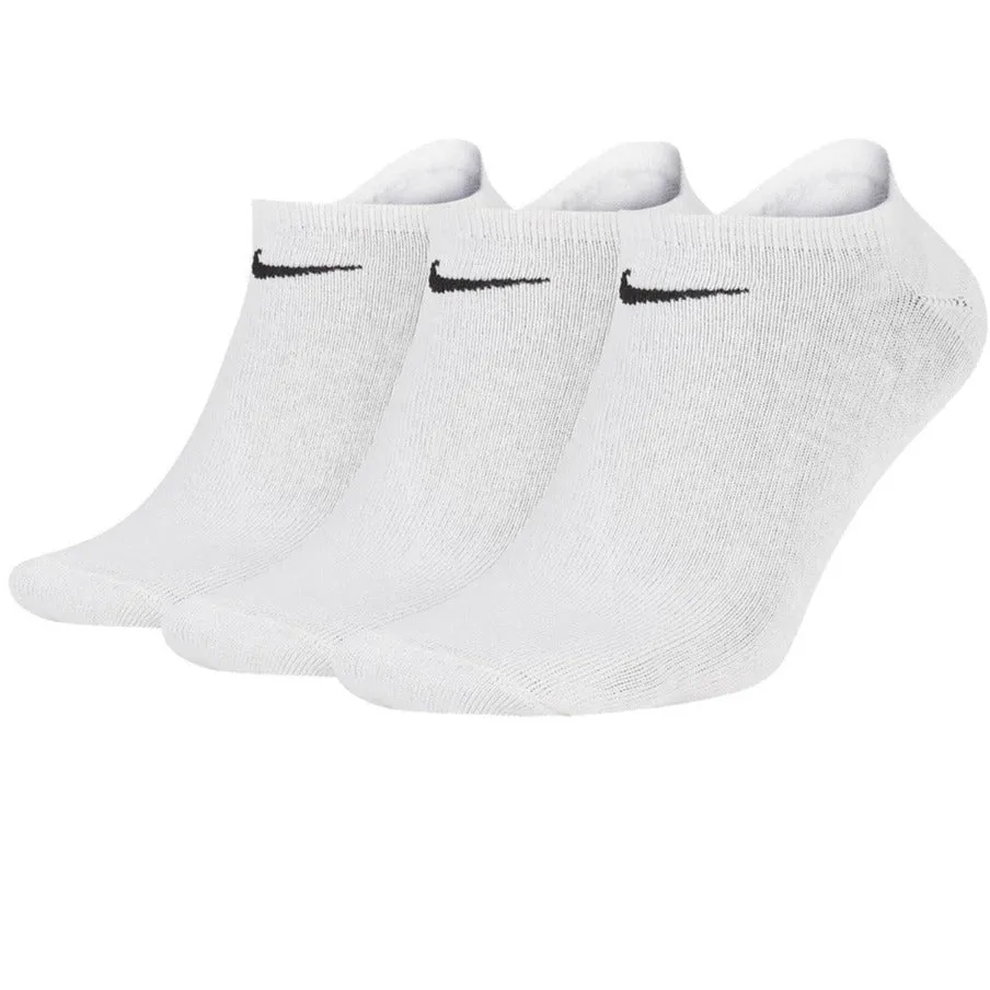 Nike Lightweight Training No-Show Logo Socks (3 Pack) - White