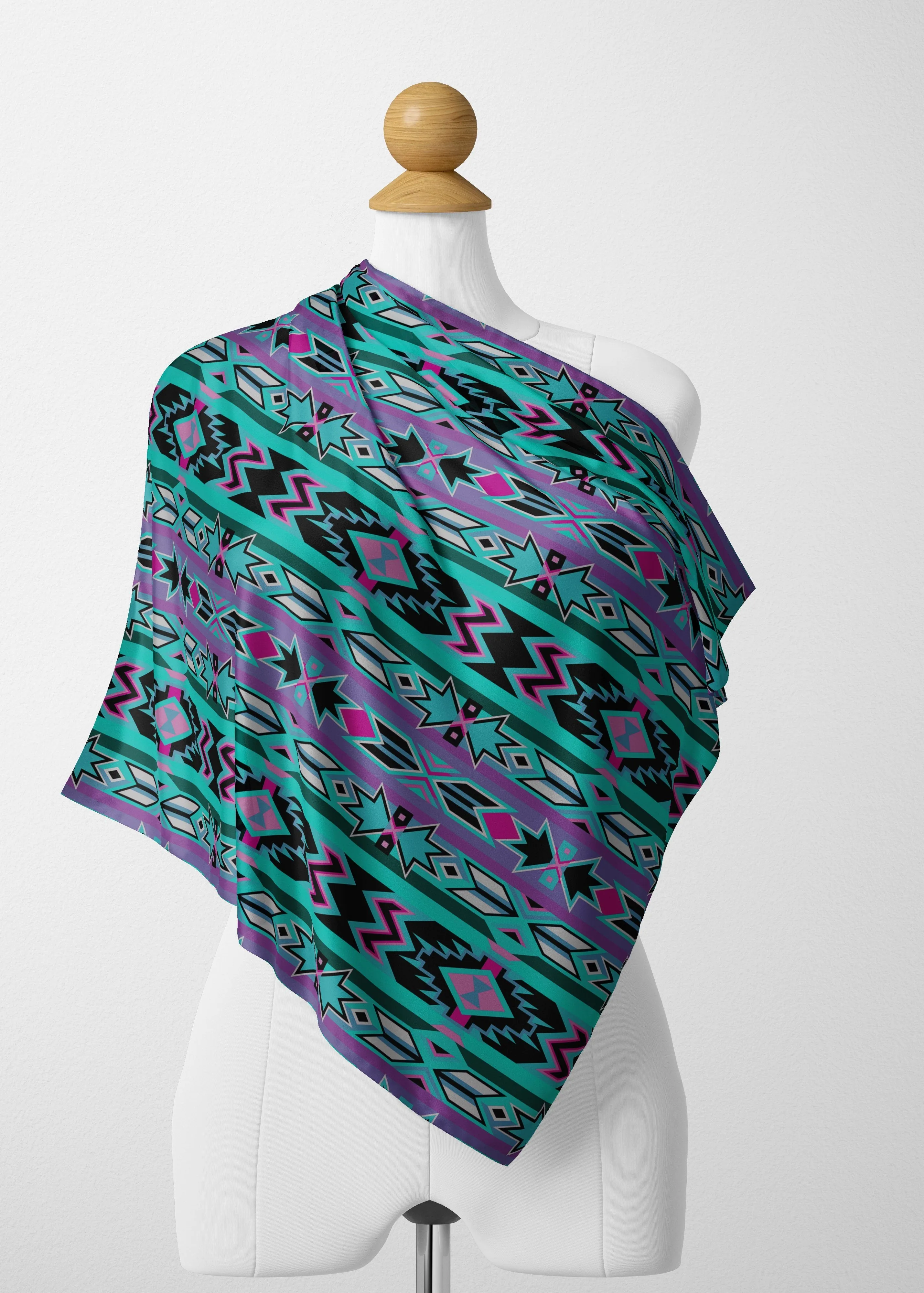 Northeast Journey Satin Shawl