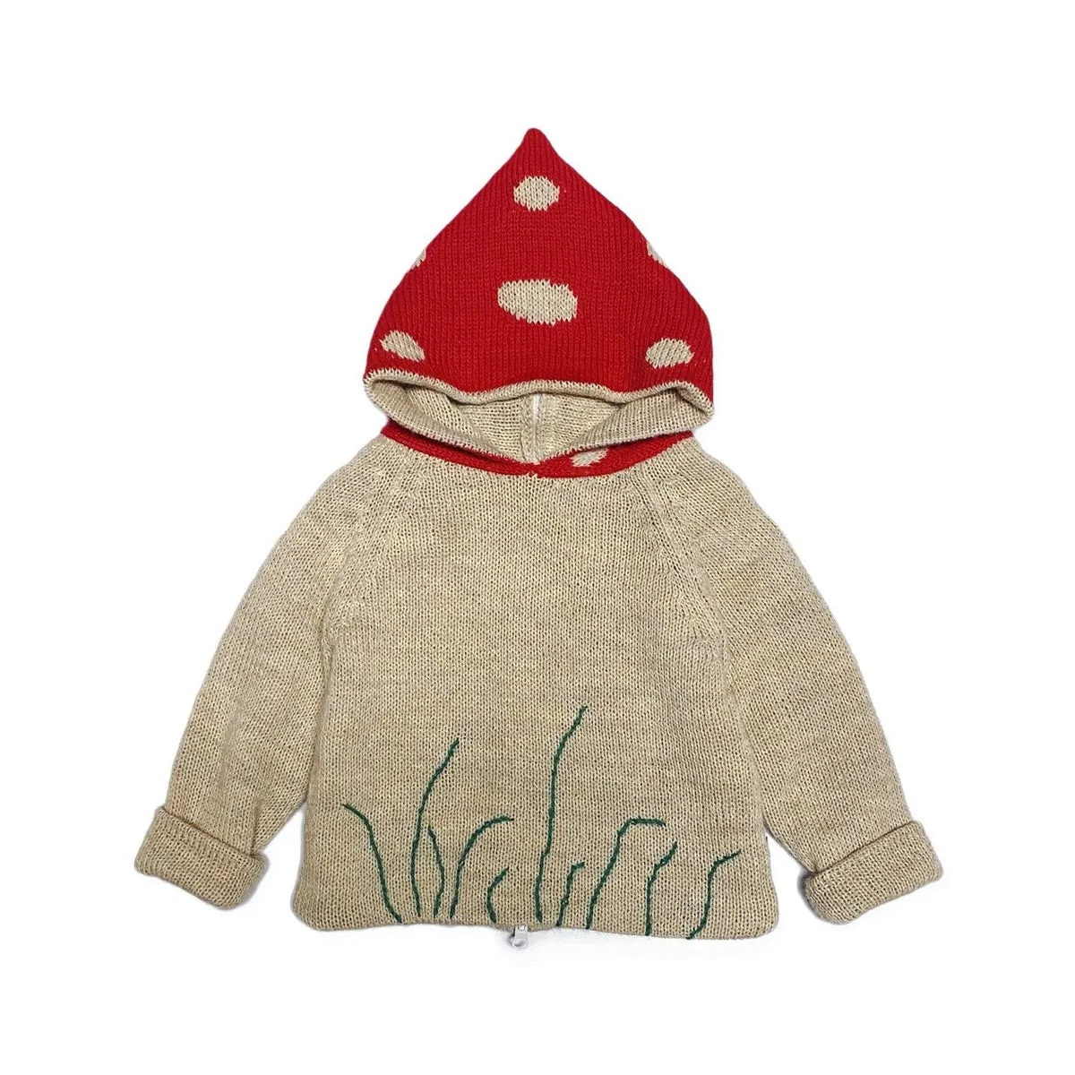 Oeuf Mushroom Hoodie Beige Mushroom