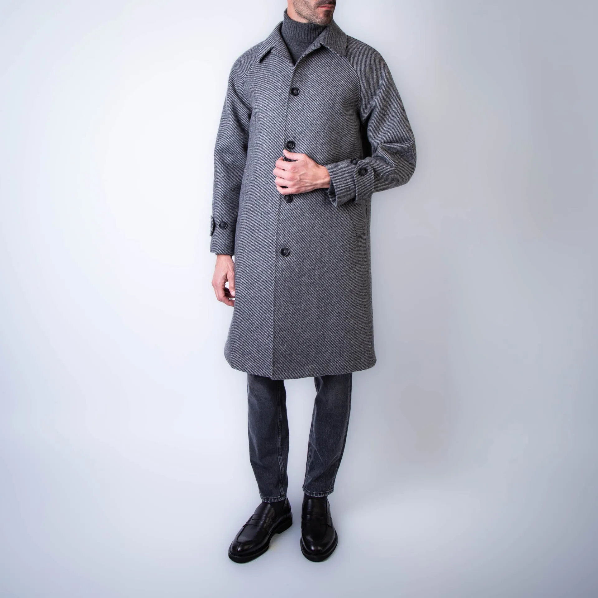 OFFICINE GENERALE COAT MCTS656 MID GREY