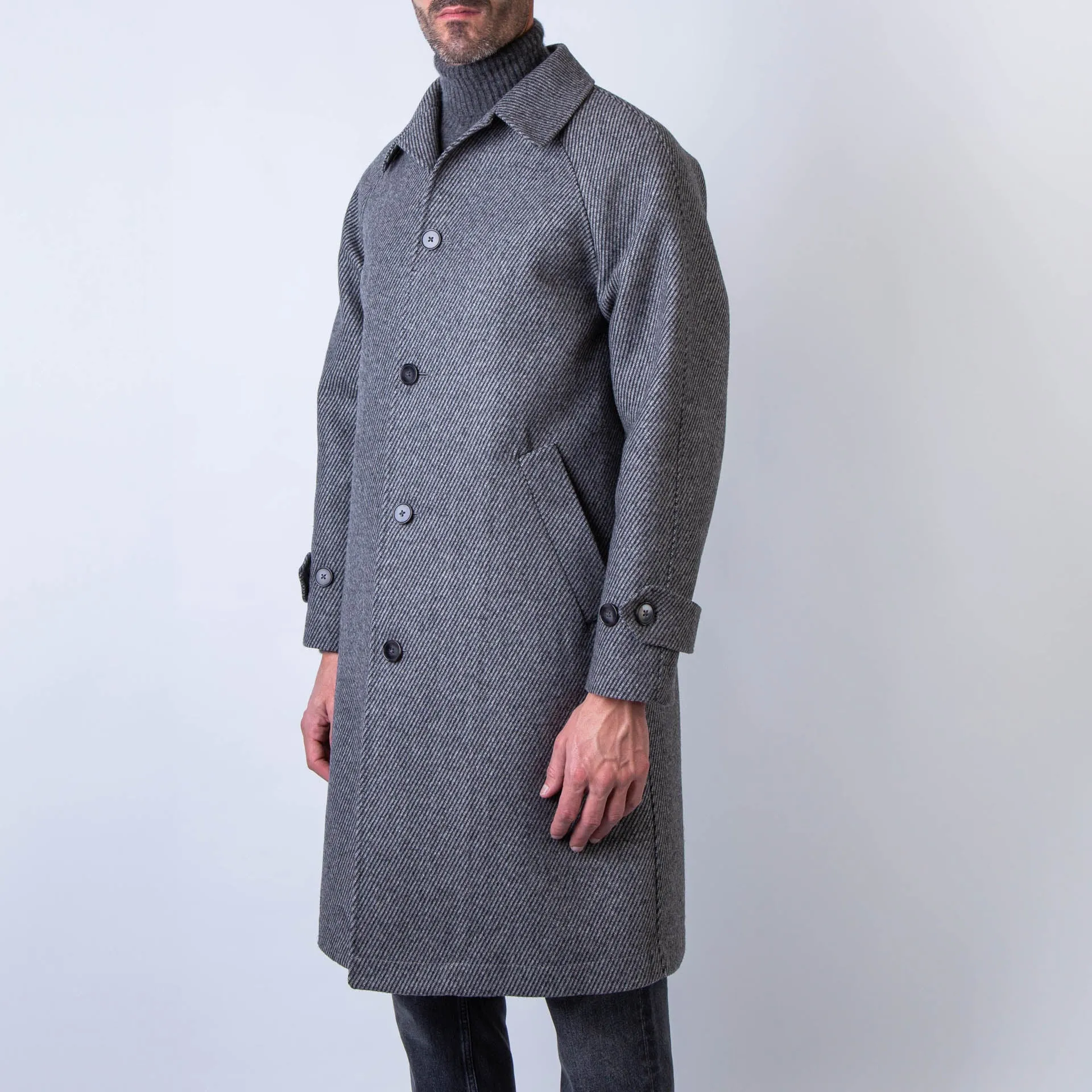 OFFICINE GENERALE COAT MCTS656 MID GREY