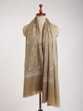 Ombre Hand Sozni Embroidered Pashmina Shawl.