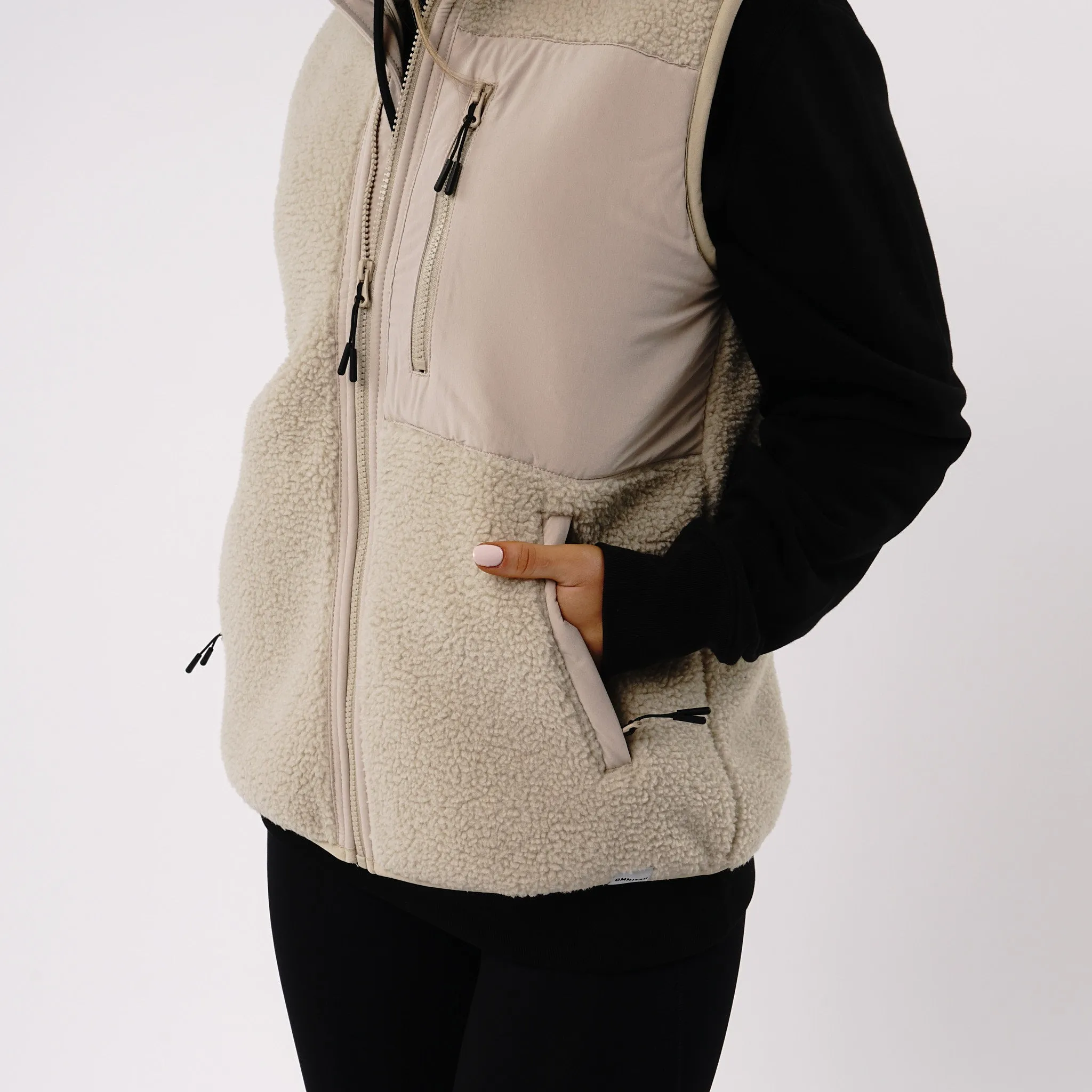 Omnitau Women's Burford Soft Feel Fleece Gilet - Cream