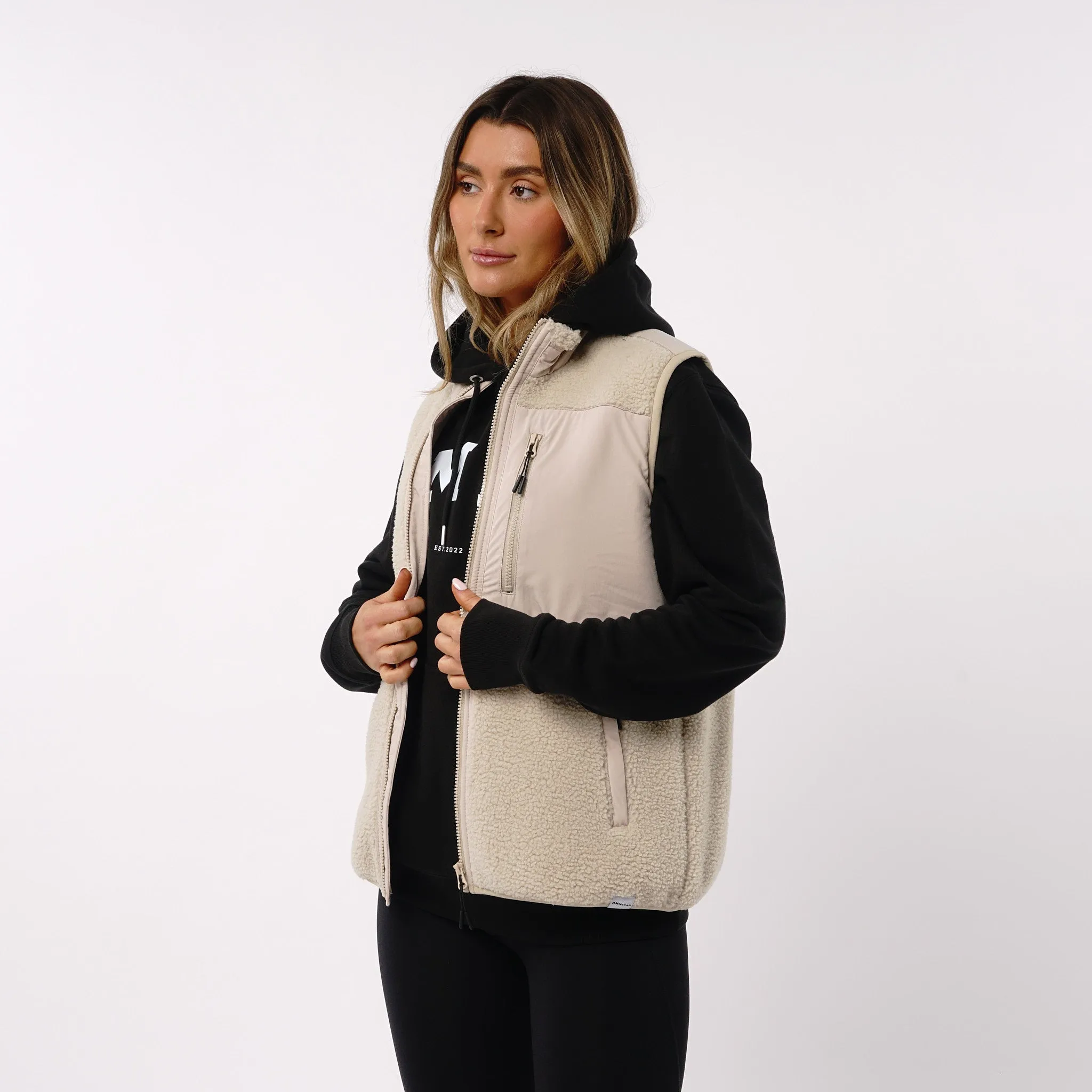 Omnitau Women's Burford Soft Feel Fleece Gilet - Cream