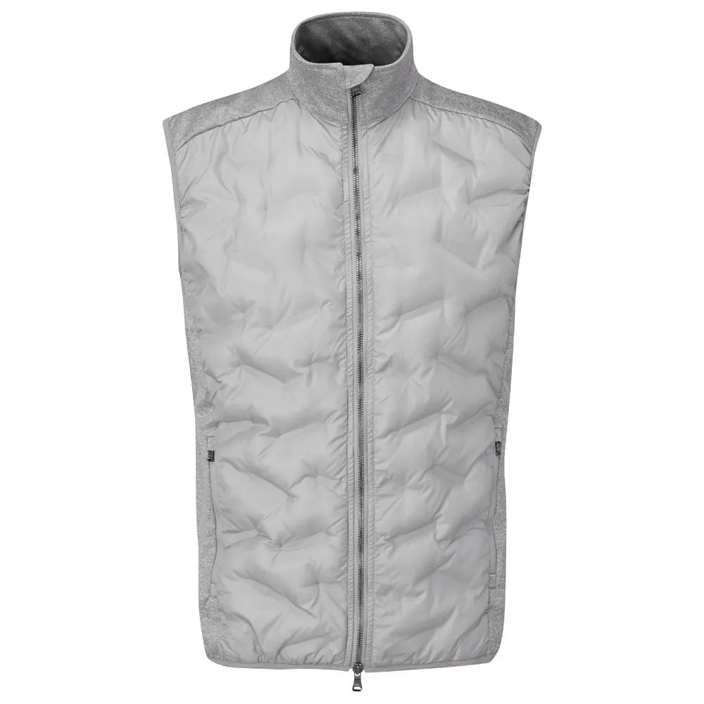 Oscar Jacobson Ridley Hybrid Gilet - Light Grey