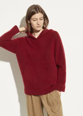 Oversized Pocket Hoodie in Cherry