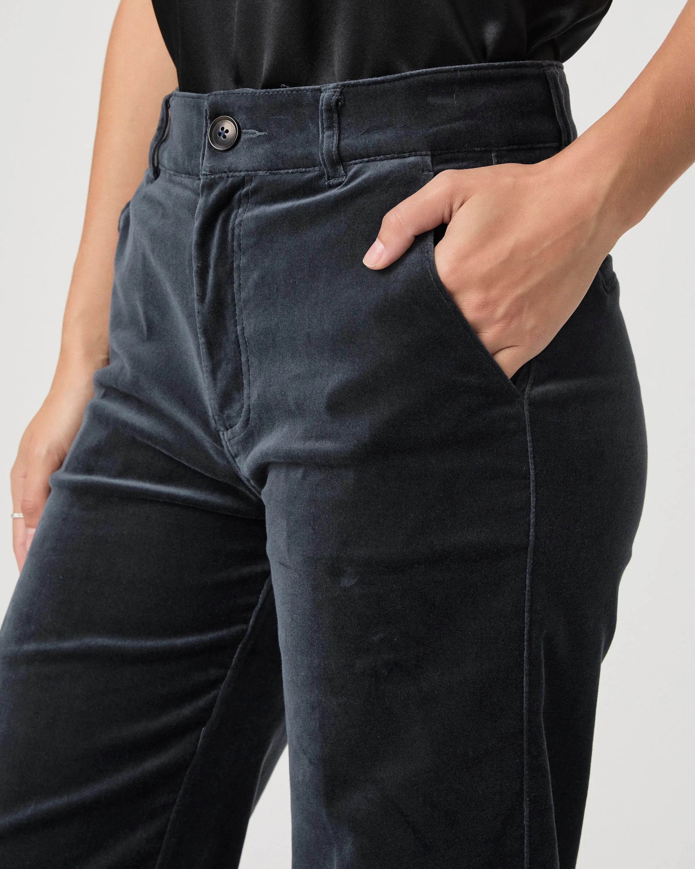 Paige Premium Denim - Sasha w/ Trouser Pockets in Calico Blue