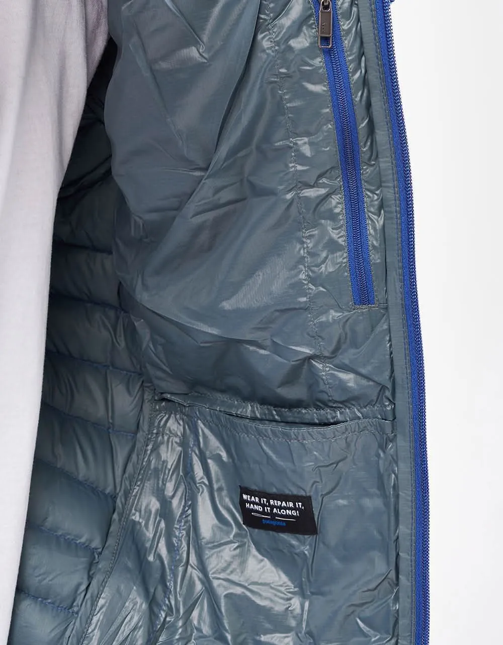 Patagonia Down Sweater Hooded Jacket - Passage Blue