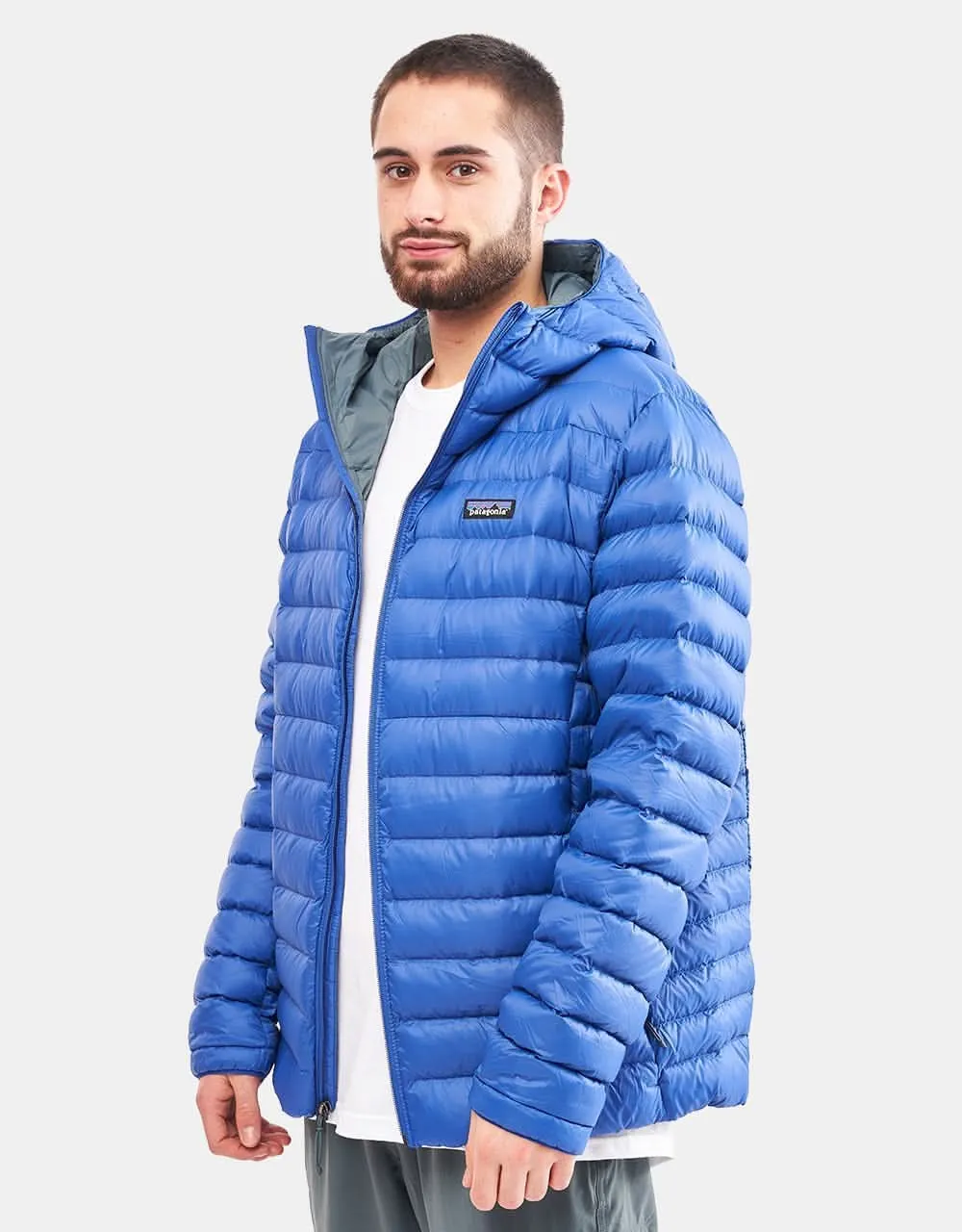 Patagonia Down Sweater Hooded Jacket - Passage Blue