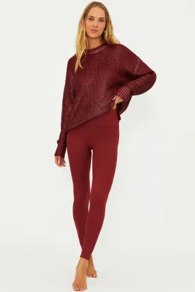 Piper Legging Merlot Shimmer