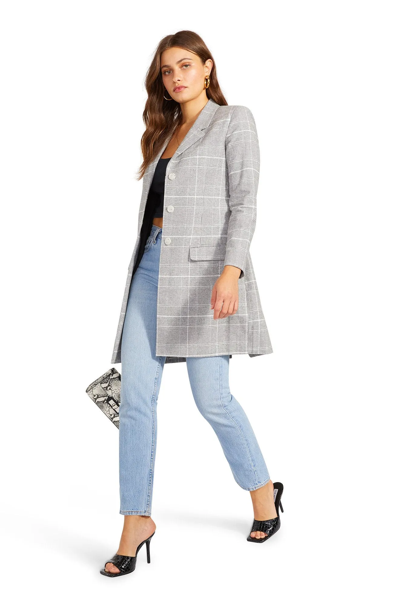 Plaid To Do It Blazer Coat