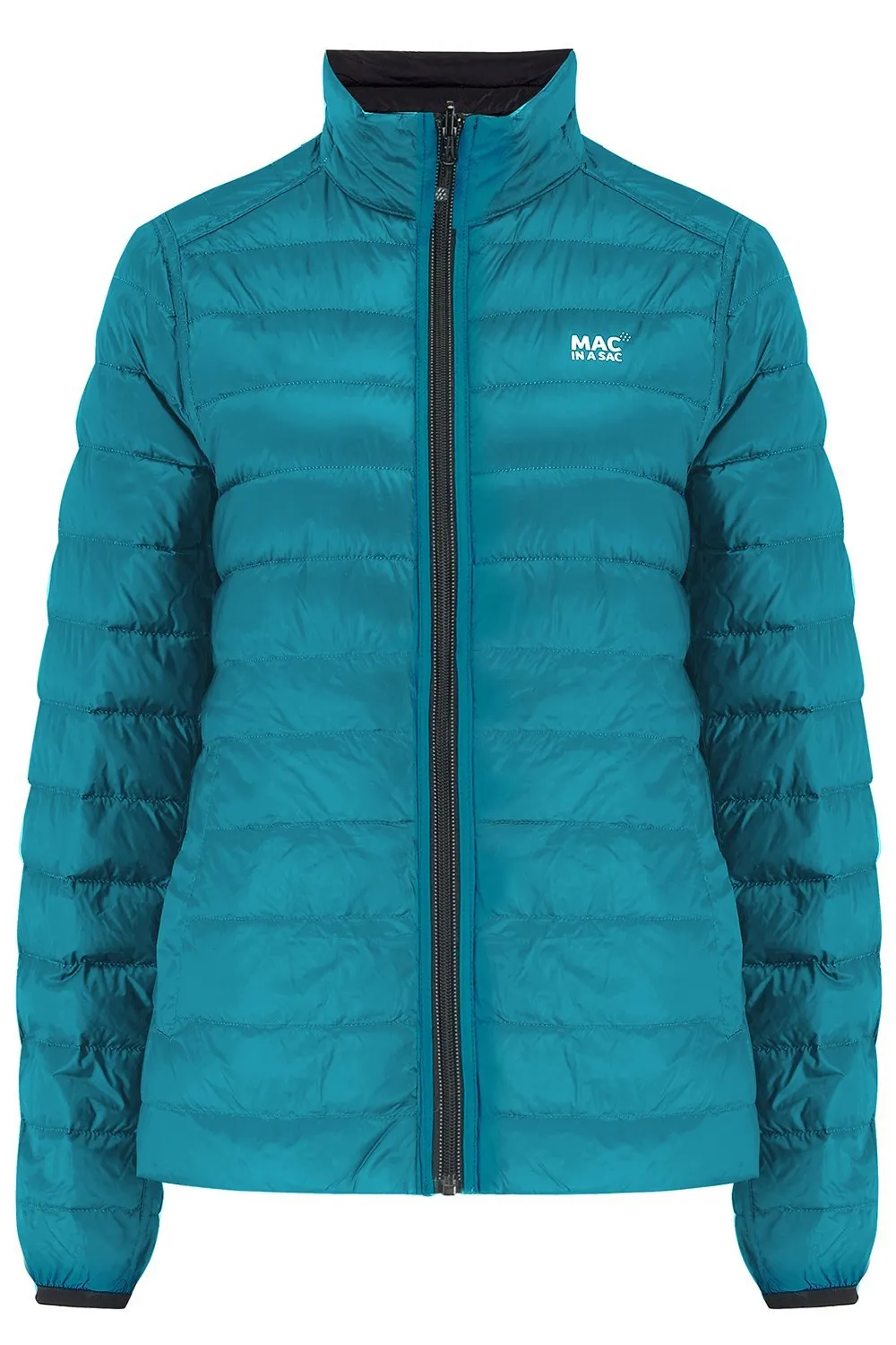 Polar II Womens Down Jacket - Jet Black Teal