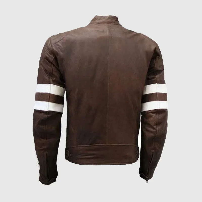 Premium Quality Men Distressed Vintage Leather Motorcycle Jacket