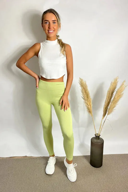 Premium Ribbed Leggings (multiple colours)