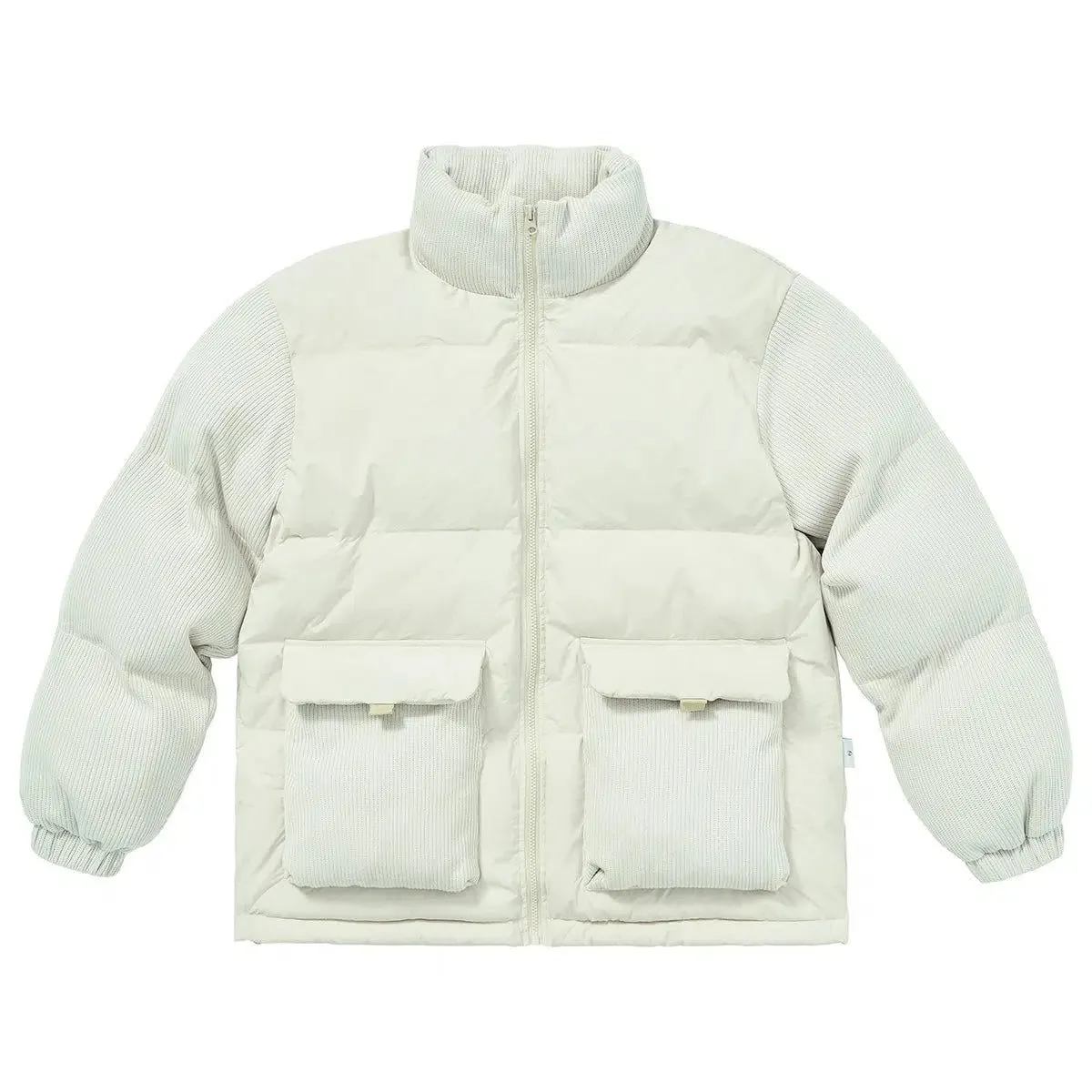 Puffer Jacket With Textured Lining