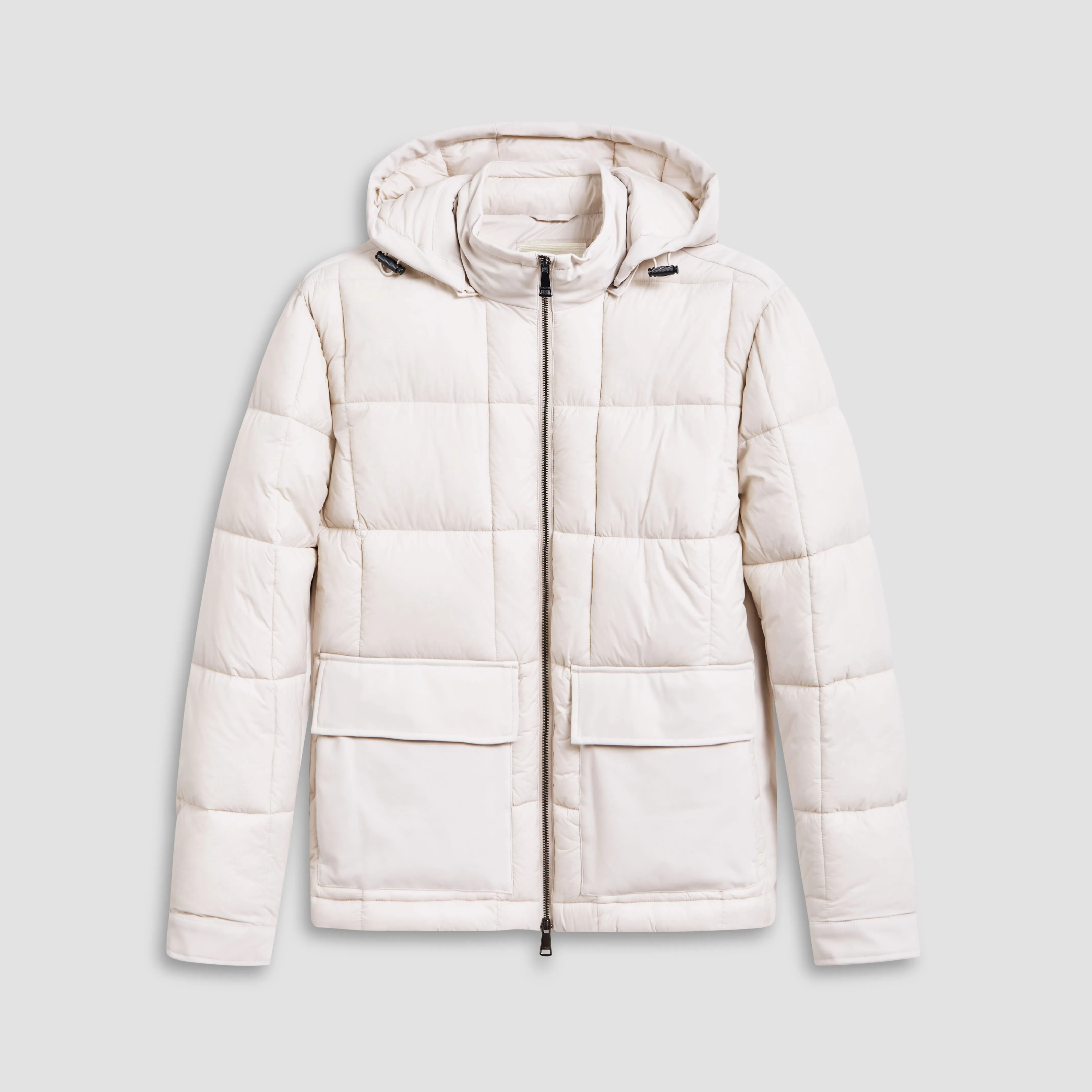 Quilted Anorak Jacket With Detachable Hood