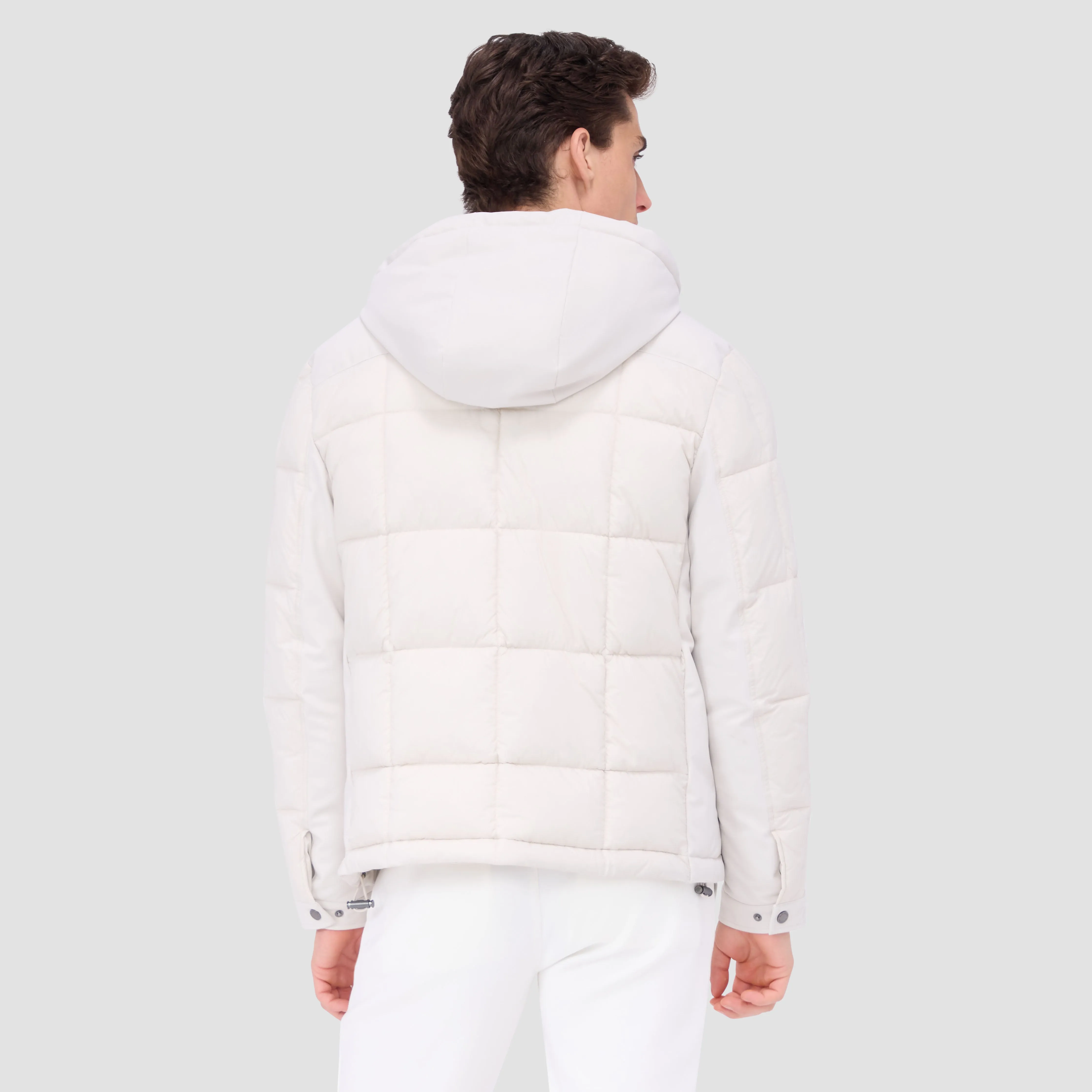 Quilted Anorak Jacket With Detachable Hood