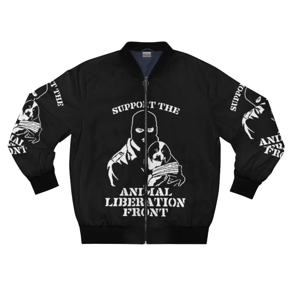 "Animal Liberation" Vegan Bomber Jacket