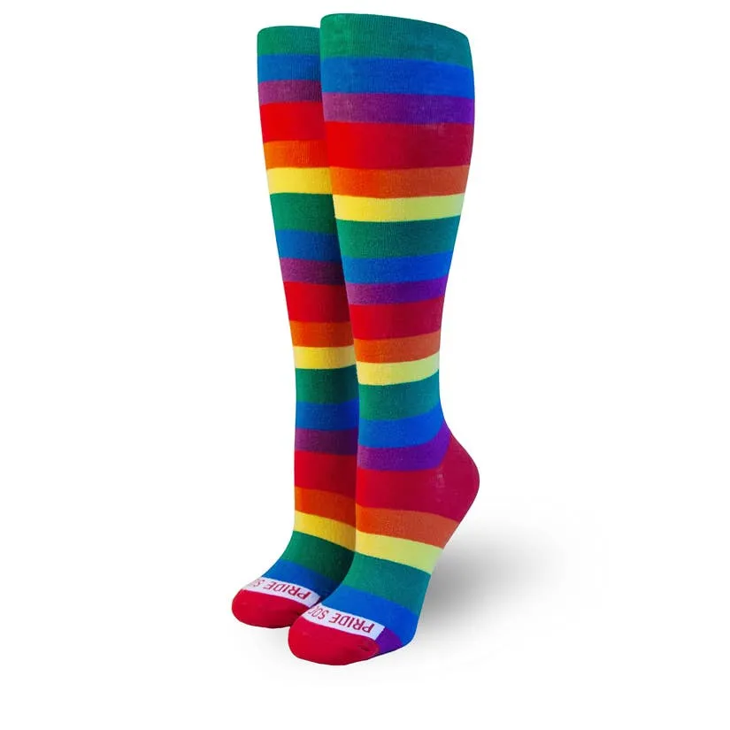 Rainbow Rising Thigh Highs