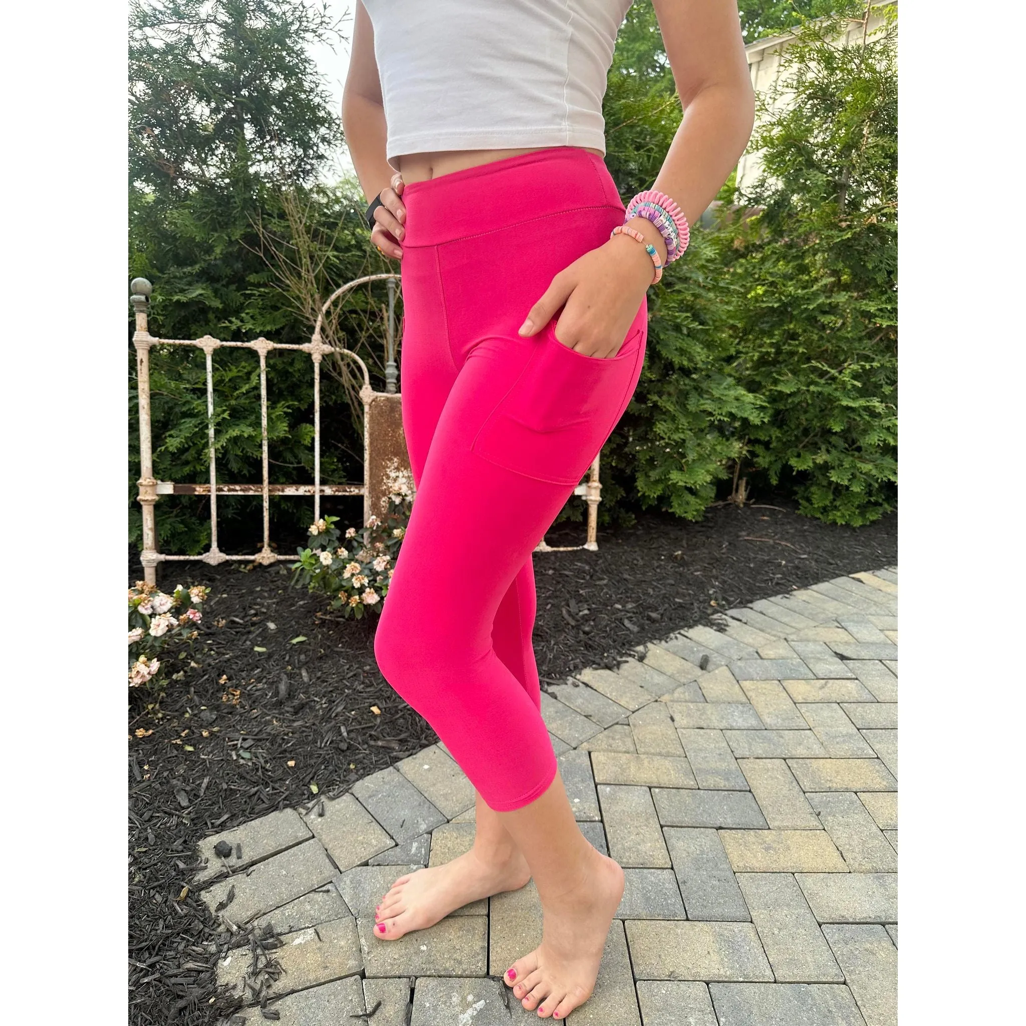 *Ready to Ship | Hot Pink CAPRI Collection  - Luxe Leggings by Julia Rose®