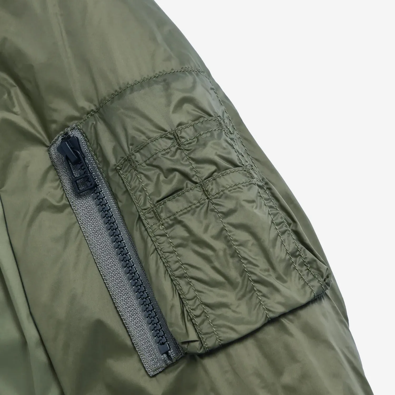 Reversible MA-1 Type Down Jacket (JPNSP) - Dark Olive x Black