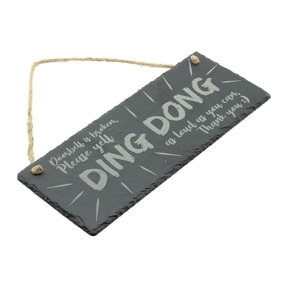 Rough Cut Laser Engraving Slate Signs - Horizontal