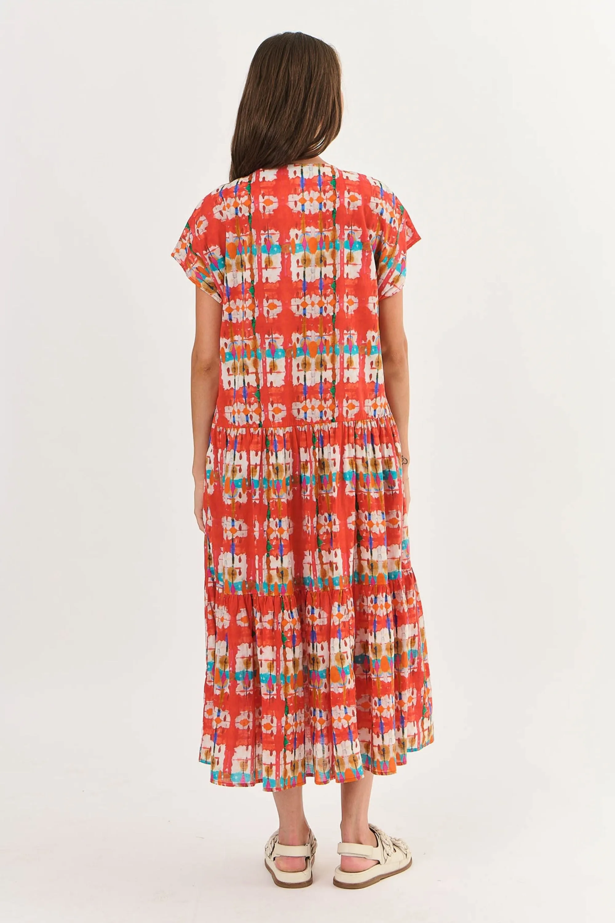 ROUND NECK COTTON DRESS - NAM38