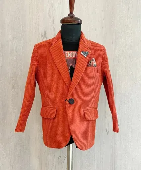 Rust Colored Blazer Set for Winter Looks