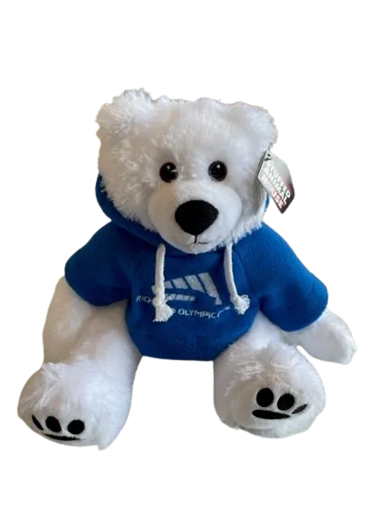 SAH 12" Cuddle Critter Polar Bear w Richmond Olympic Oval Hoodie