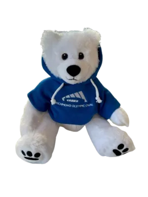 SAH 12" Cuddle Critter Polar Bear w Richmond Olympic Oval Hoodie