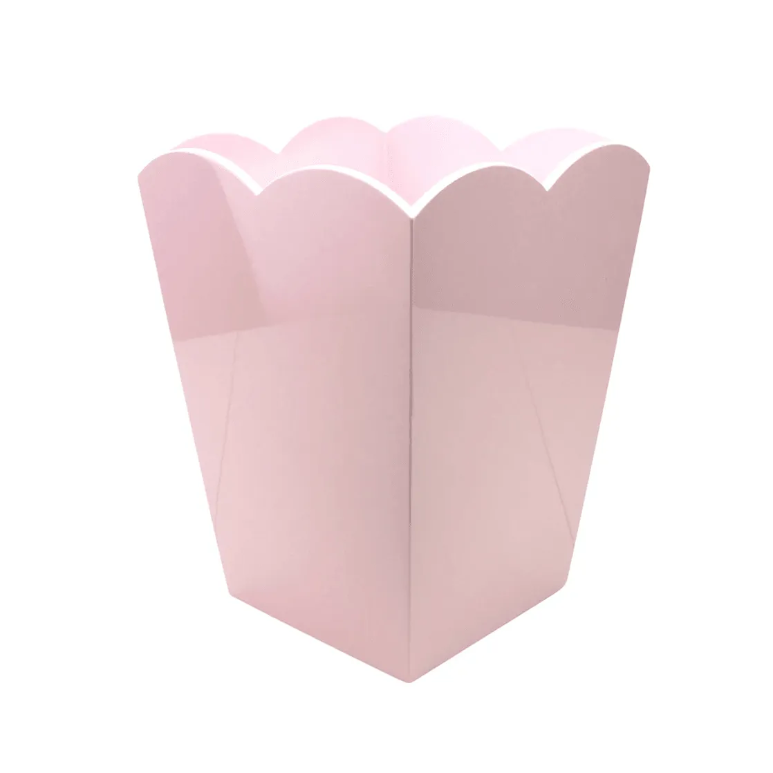 Scalloped Bin | Pink