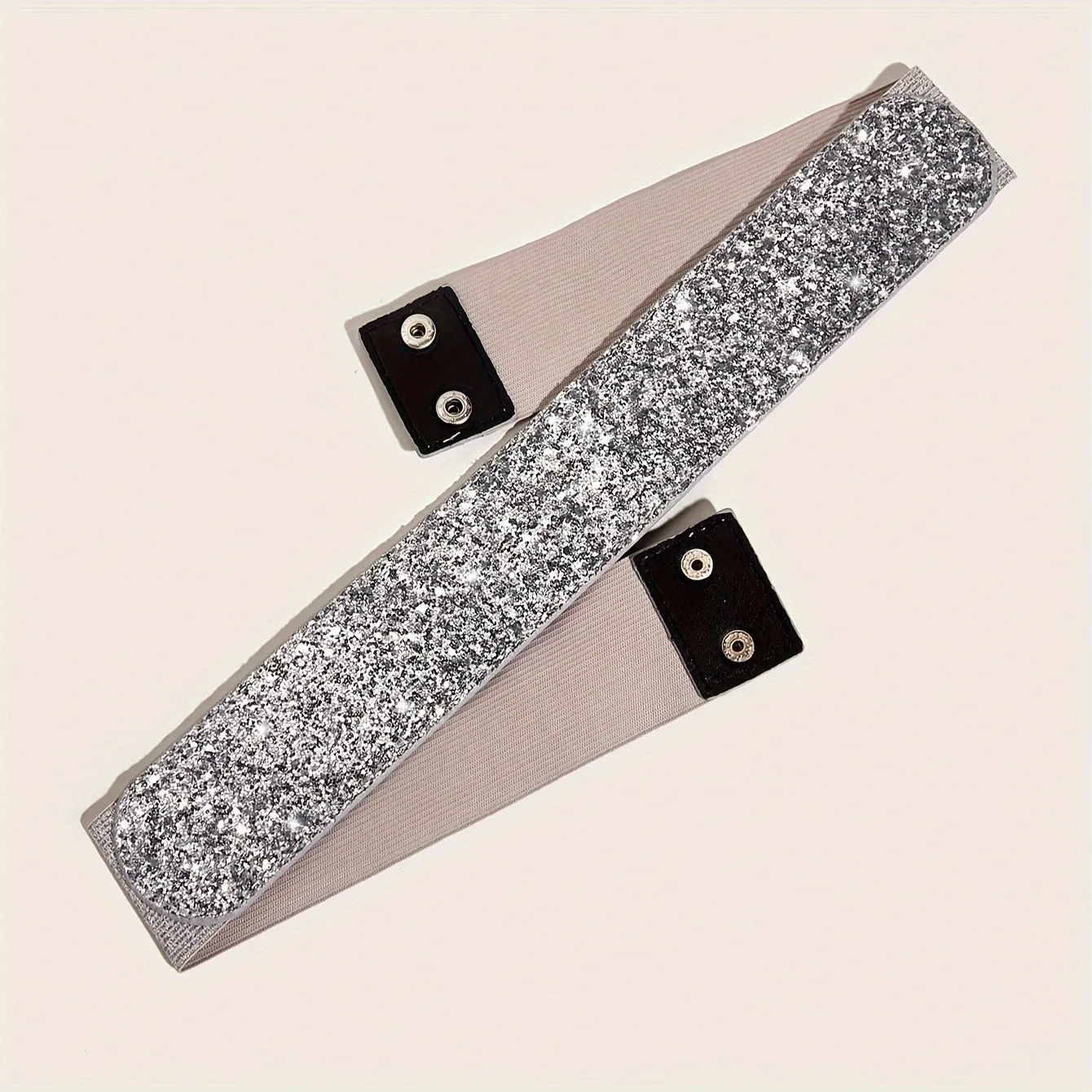 Shiny Sequins Wide Belt for Women  Trendy and Stylish