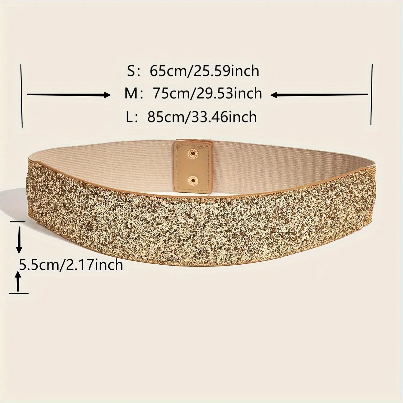 Shiny Sequins Wide Belt for Women  Trendy and Stylish