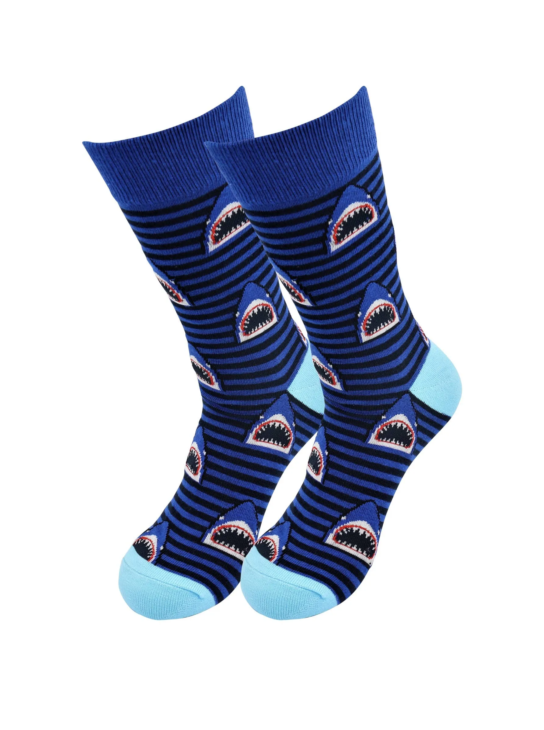 Sick Socks - Shady Sharks - Trippy Dress Socks For Men Women