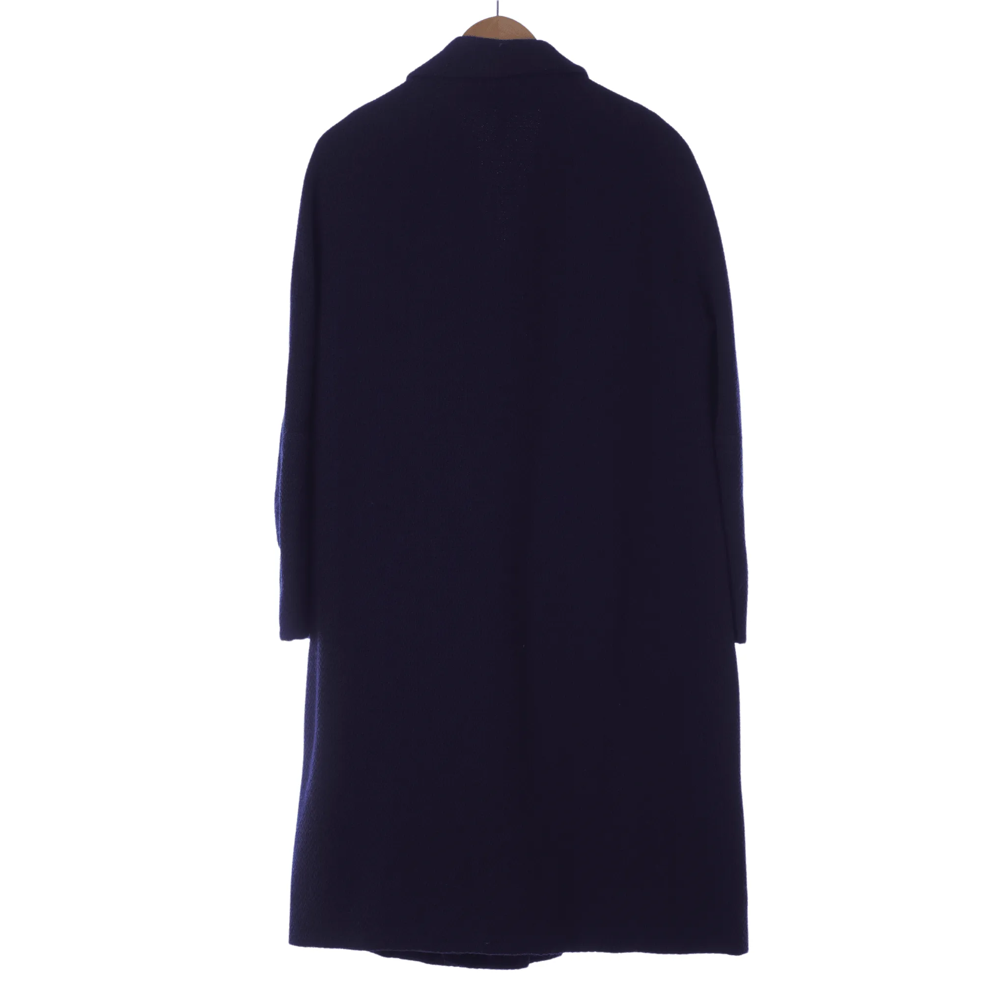 Sidwall Crepe Navy Long Sleeved Coat UK Size 16.