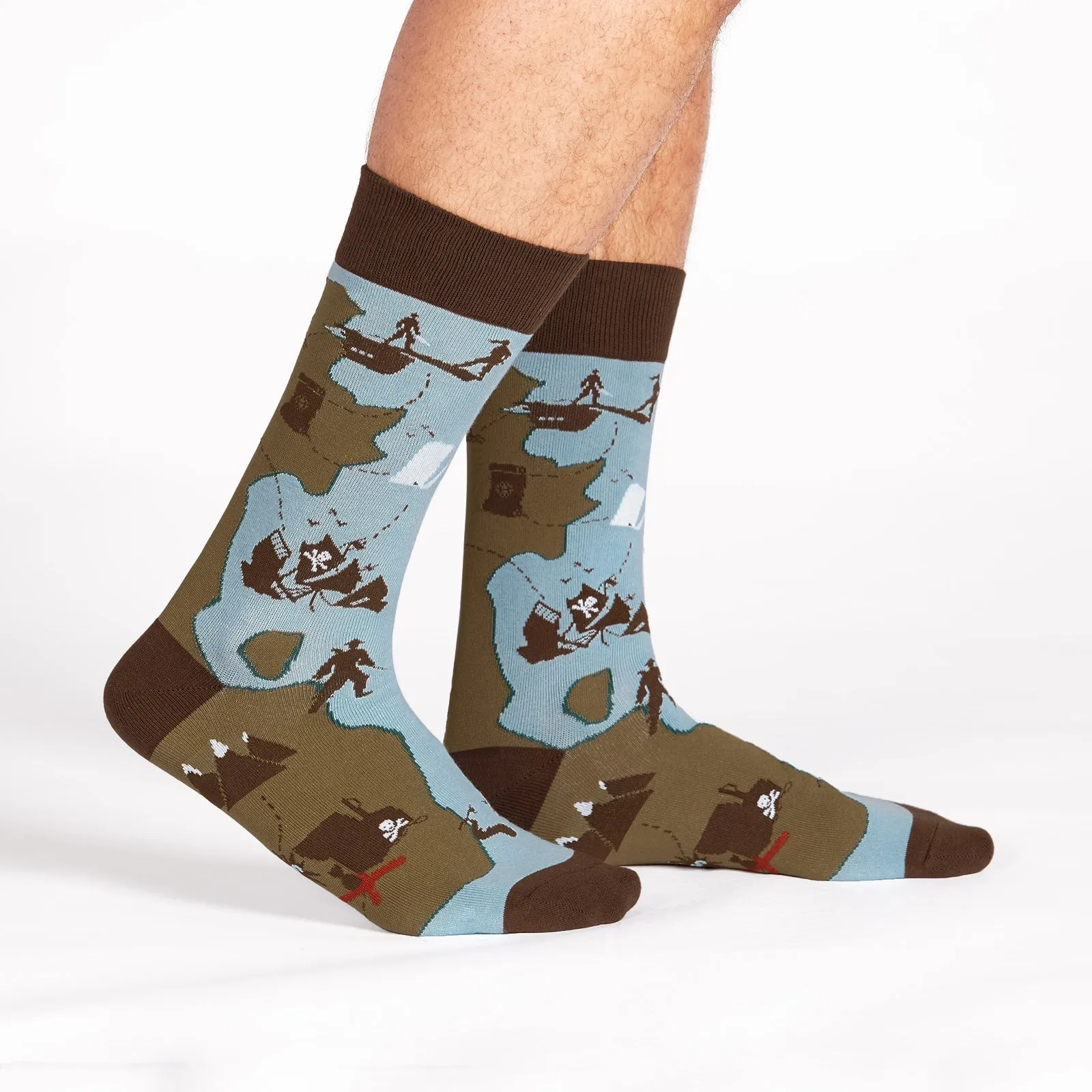 Sock It To Me Men's Crew Socks - X Marks the Spot