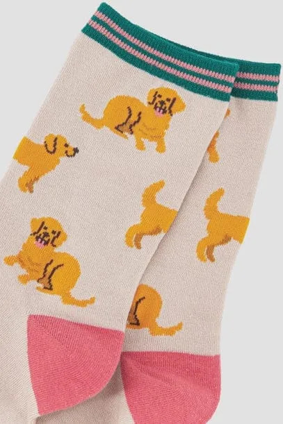 Sock Talk Bamboo Golden Retriever Socks